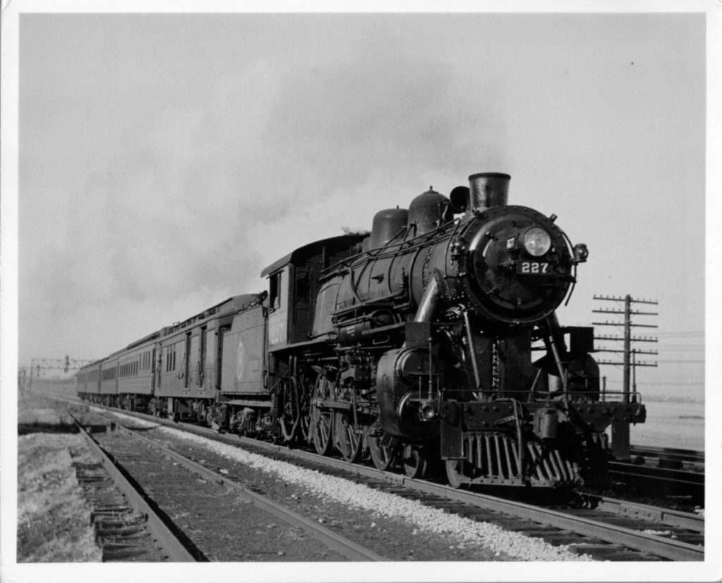 Loco #227 and passenger train. Source: Cornell Library via Flickr.