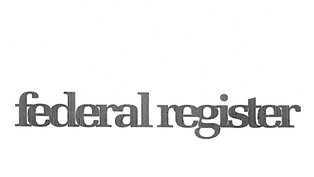 Historical Federal Register logo.