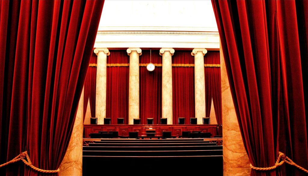 Interior of the U.S. Supreme Court building in Washington, D.C. Source: Phil Roeder via Wikimedia Commons